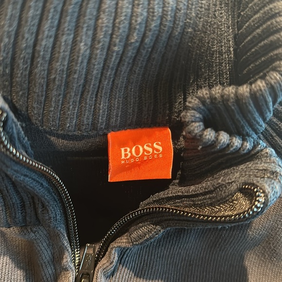 Hugo Boss Orange Cardigan Size XL - Picture 2 of 3